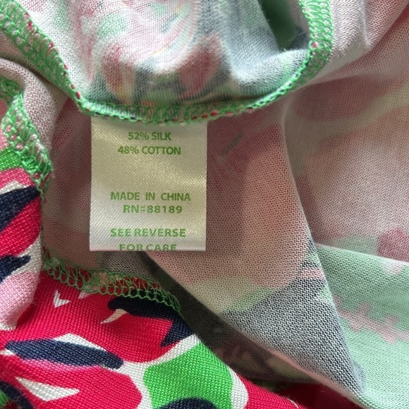 LILLY PULITZER Whinnie Dress Emerald Green a Thing Called Love Sz XS NEW - Picture 10 of 13